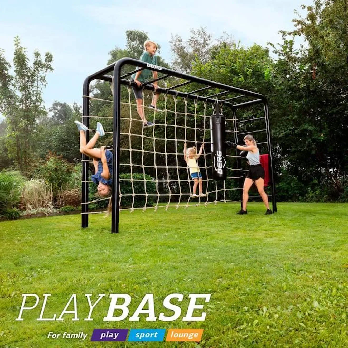 Accessoire Filet à grimper L pour aire de jeux PlayBase BERG (sans portique) beige - Berg Toys
